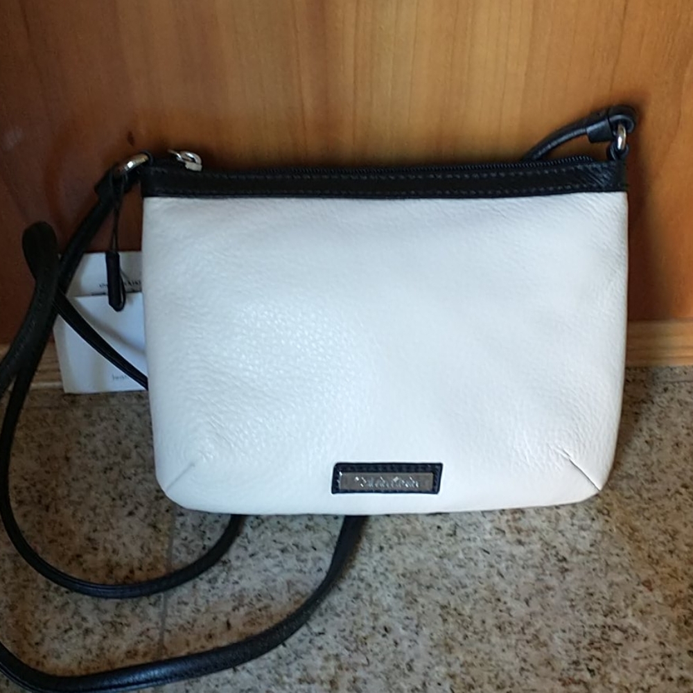 Calvin Klein Vanilla/Black Crossbody Bag